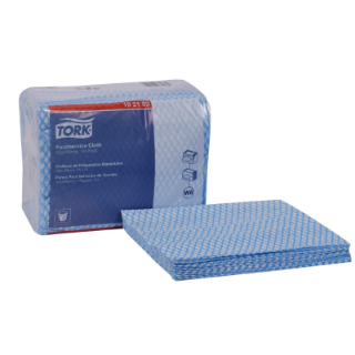 Image sur 192183 - Chiffons de nettoyage Tork Foodservice Bleu/Blanc W8
