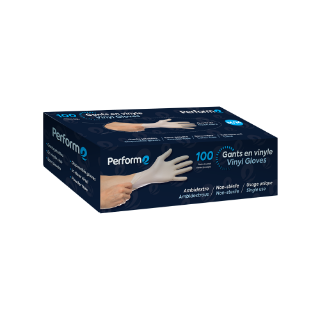 Image sur Gants de vinyle jetables transparent - Moyen